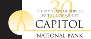 Capitol National Bank 30-Year Logo