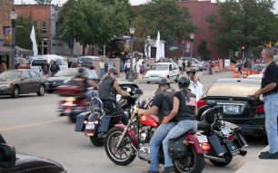 Festival attendees arranging parking at Lansing JazzFest 2010.